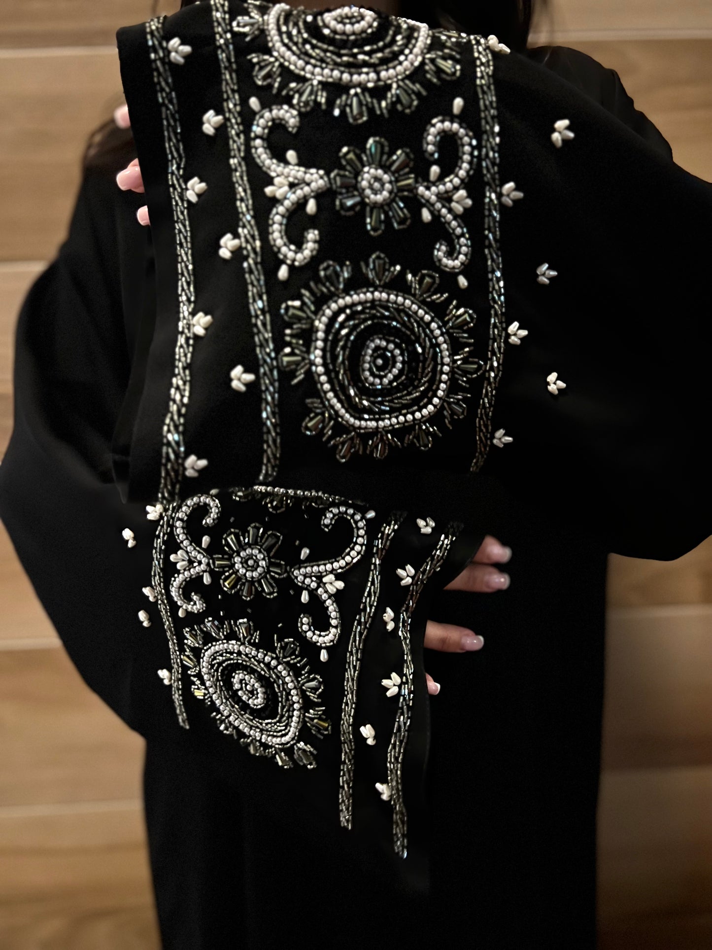 Hand Embroidery Abaya Set