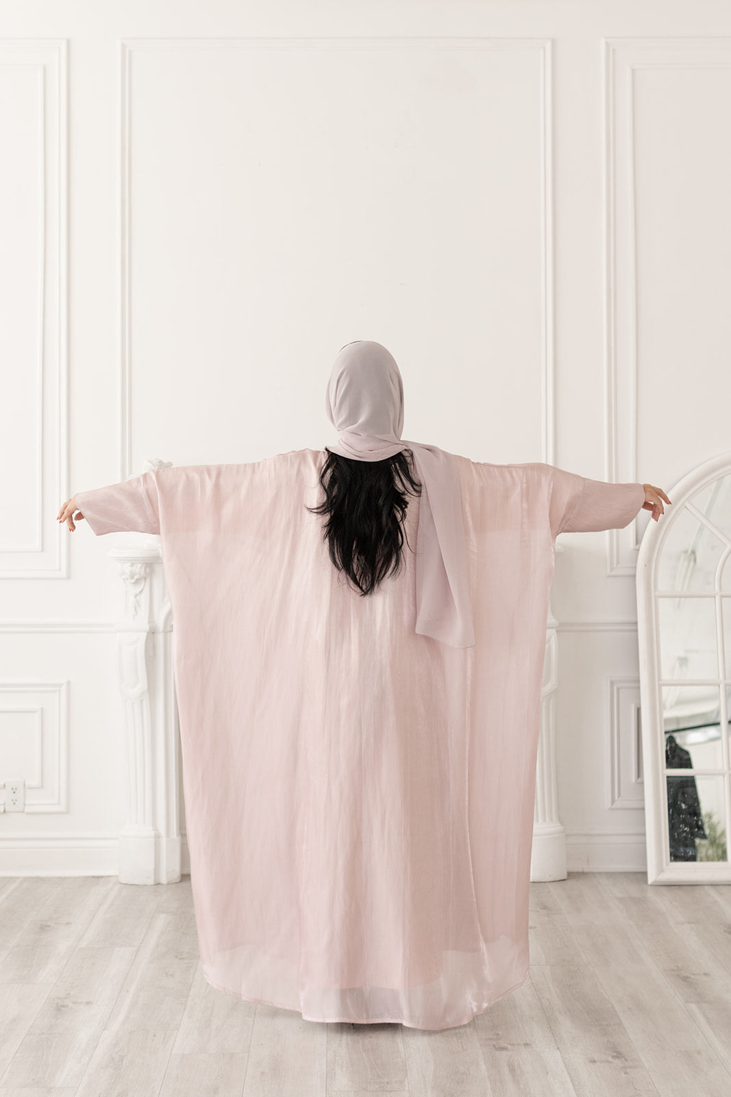 Pink Pearl Abaya