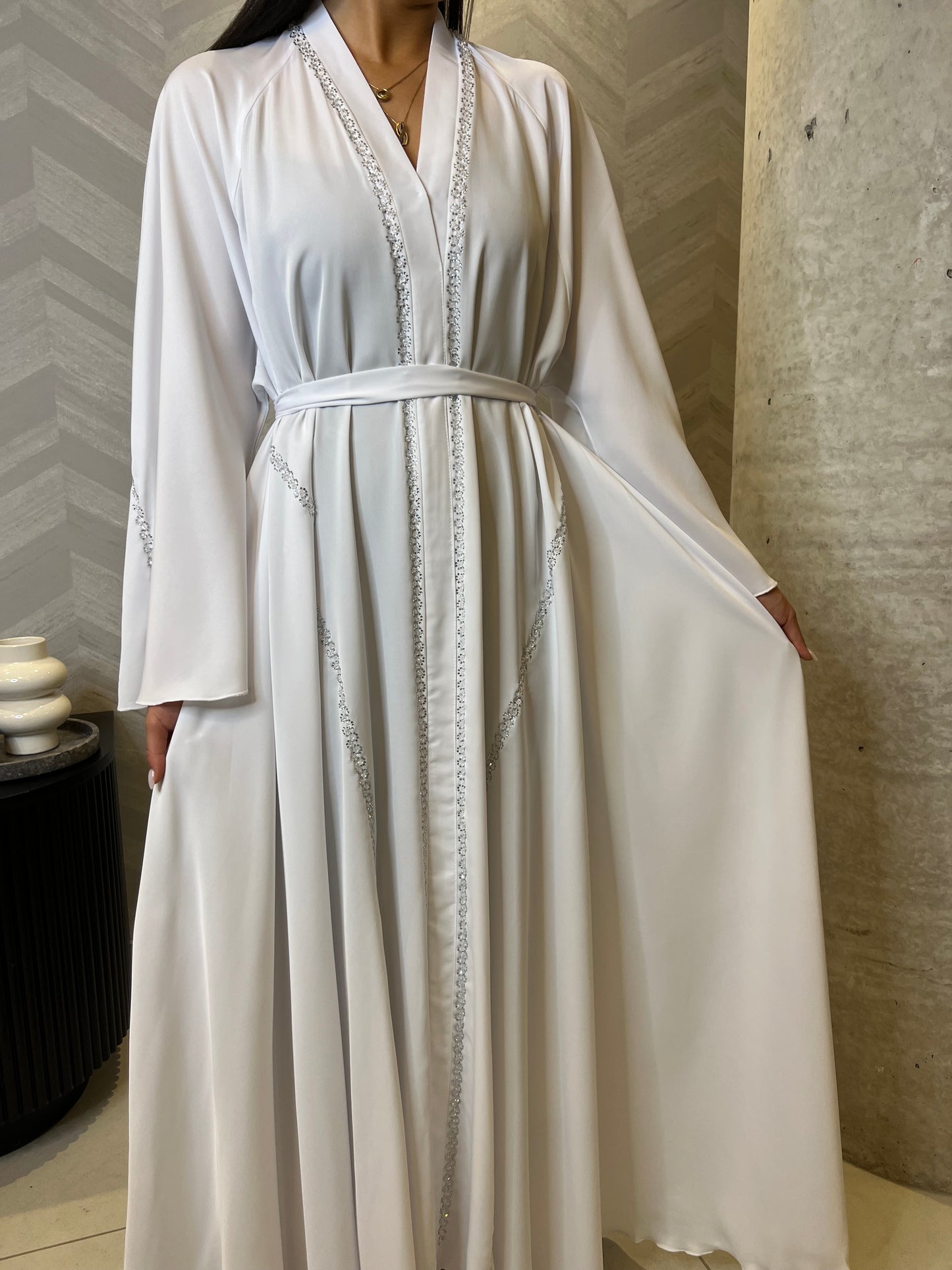 Layla Blanche Abaya Set