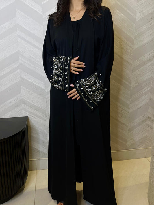 Hand Embroidery Abaya Set